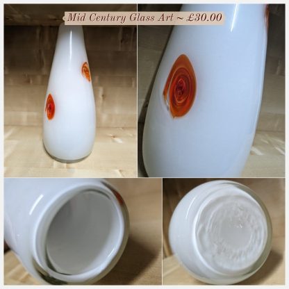 Mid Century Art Glass Vase