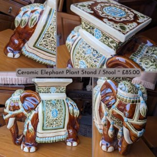 Ceramic Elephant plant stand / stool