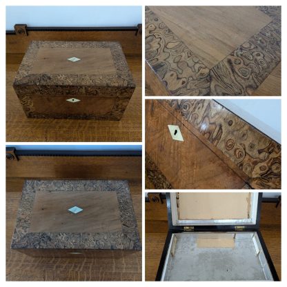 Burr Walnut Lidded Box