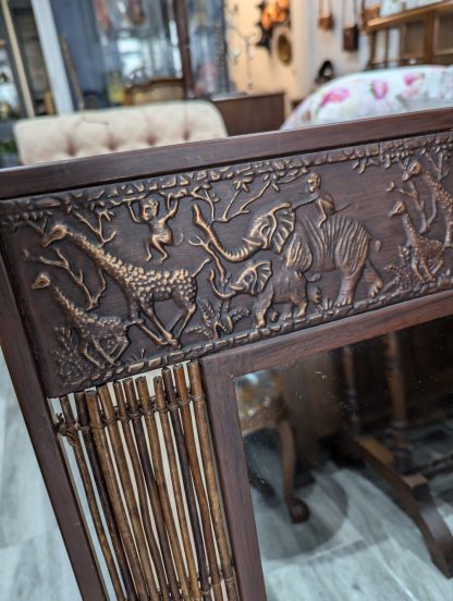 Metal Frame Embossed Mirror - Image 3