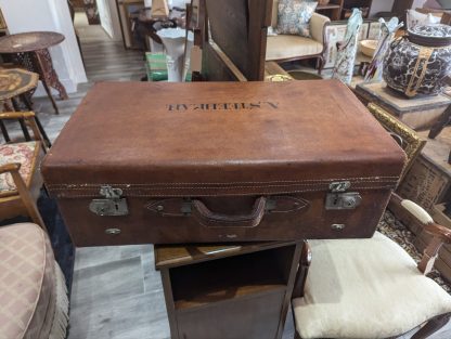 Leather 1950's Suitcase - Image 2
