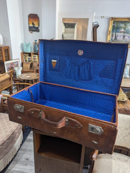 Leather 1950's Suitcase - Image 6