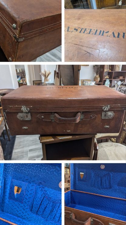 Leather 1950's Suitcase