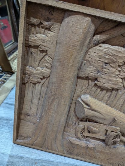 Carved Oak Panel - Image 3