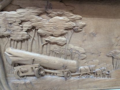 Carved Oak Panel - Image 6