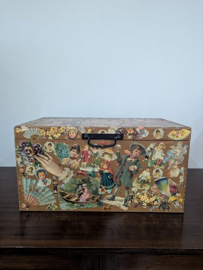 Decoupaged Wooden Chest - Image 2