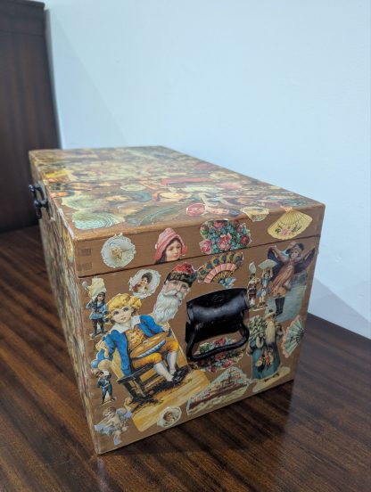 Decoupaged Wooden Chest - Image 3