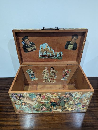 Decoupaged Wooden Chest - Image 6
