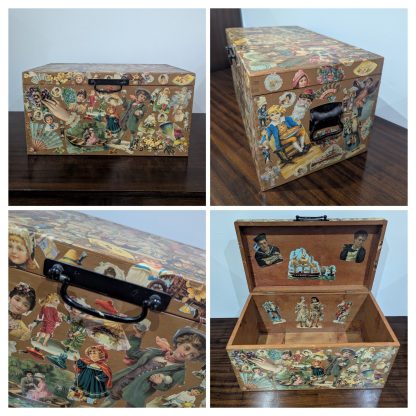 Decoupaged Wooden Chest