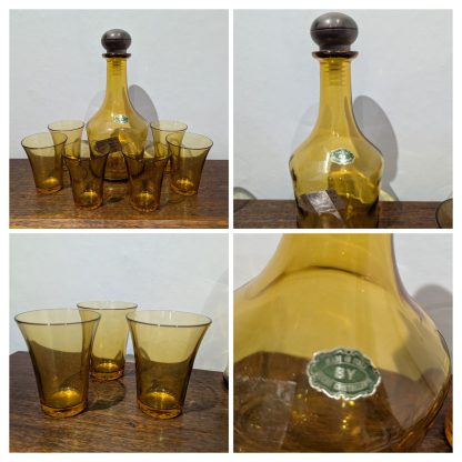 Decanter & 6 Glasses