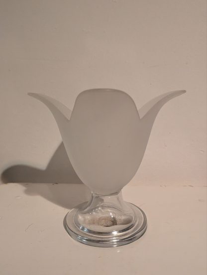 Frosted Glass Tulip Vase - Image 2
