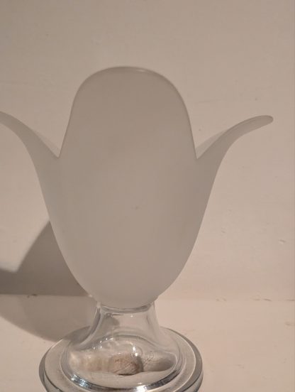 Frosted Glass Tulip Vase - Image 3