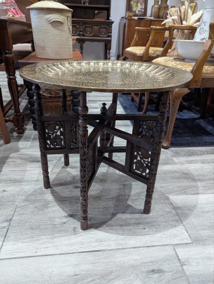 Brass Top Moorish Table - Image 2