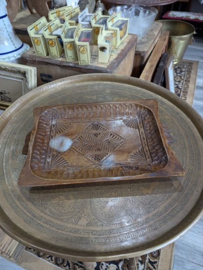 Carved Oak Tray - Image 2