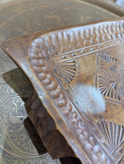 Carved Oak Tray - Image 5