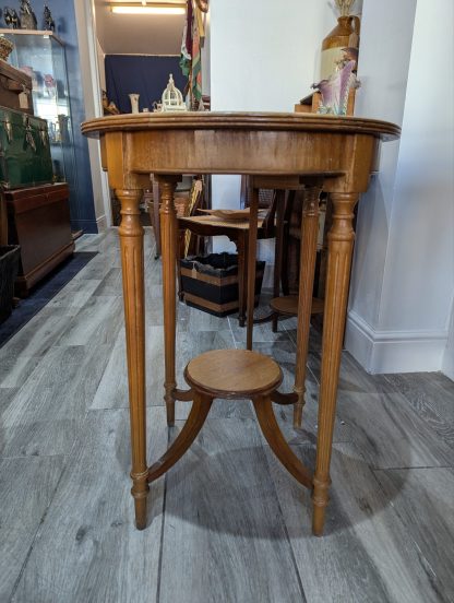 Circular Glass Top Side Table - Image 2