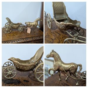 Brass Horse and Carrage