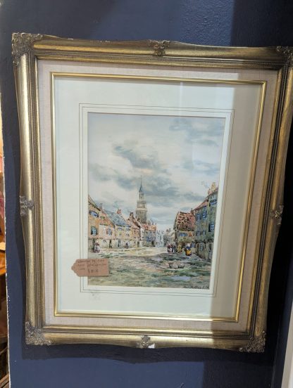 "Dutch Street Scene" by John Hamilton Glass - Image 2