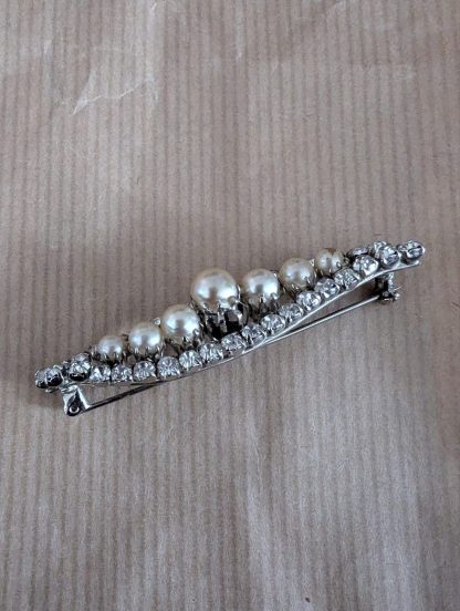 Pearl Bar Brooch - Image 2