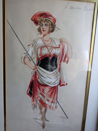 "Costume Design" Framed Water Colour - Image 3