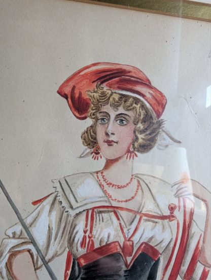 "Costume Design" Framed Water Colour - Image 4