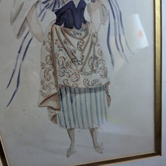 "Costume Design" Framed Water Colour