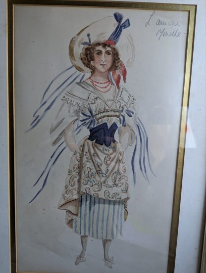 "Costume Design" Framed Water Colour - Image 5