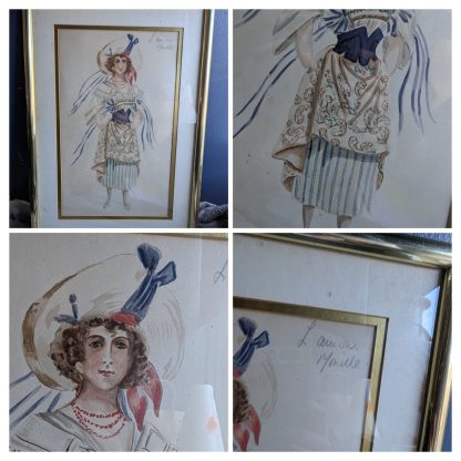 "Costume Design" Framed Water Colour - Image 2