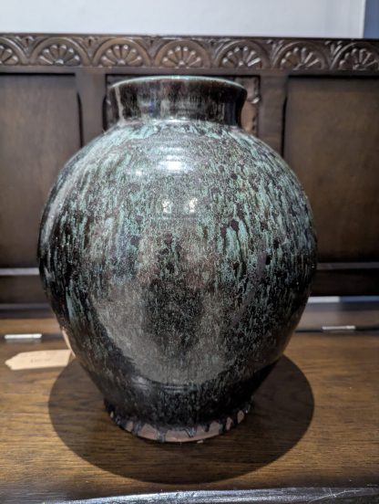 Studio Pottery Vase Green - Image 6