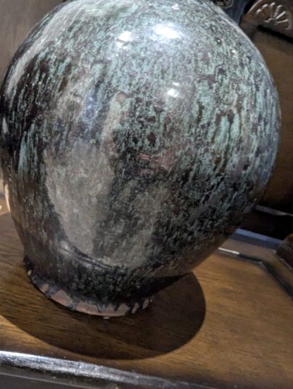 Studio Pottery Vase Green - Image 4