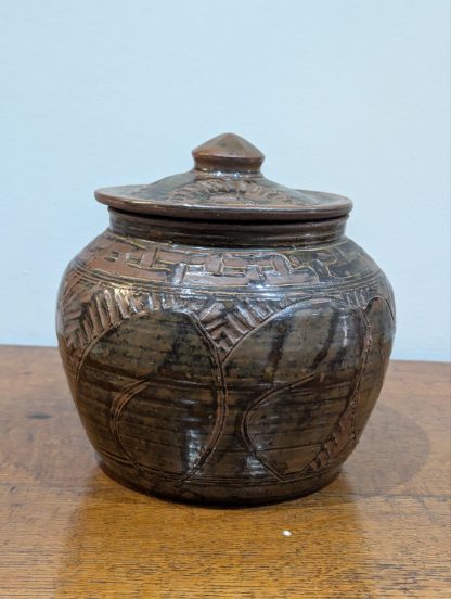 Studio Pottery Lidded Jar - Image 2