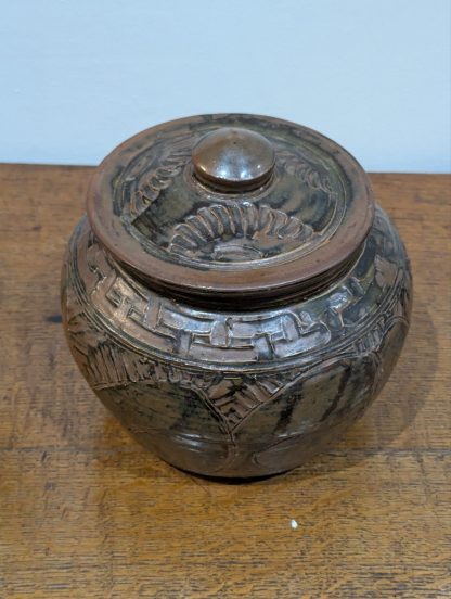 Studio Pottery Lidded Jar - Image 3