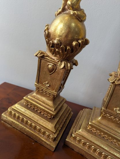 Gilt Cherub Candlesticks (Pair) - Image 7