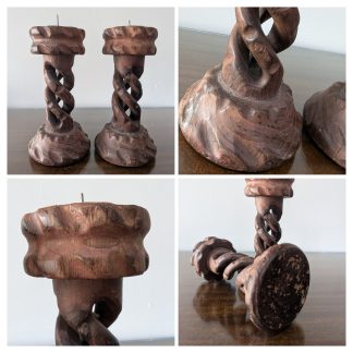 Open Twist Candle Sticks (pair)
