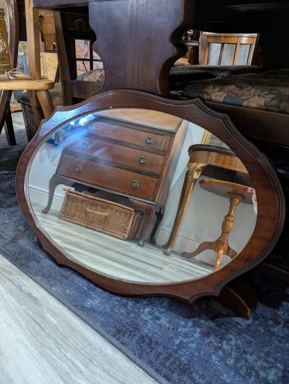 Oval Scallop Edge Mirror - Image 2