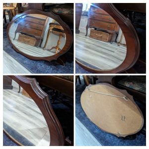 Oval Scallop Edge Mirror
