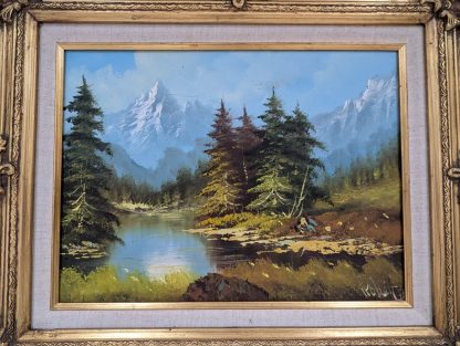 "Mountain Landscape" Signed Robert - Image 3