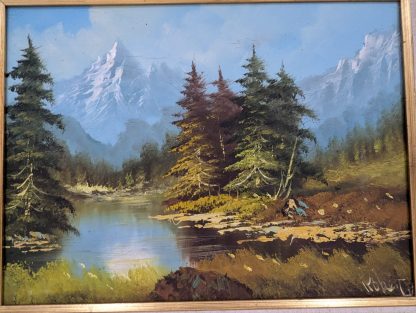 "Mountain Landscape" Signed Robert - Image 4
