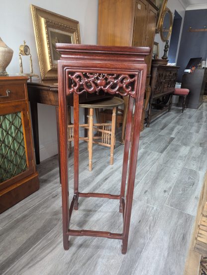 Chinese Hardwood Plant Stand - Image 2