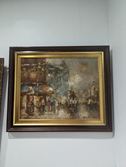 "City Scene" Signed Edward Burton - Image 2