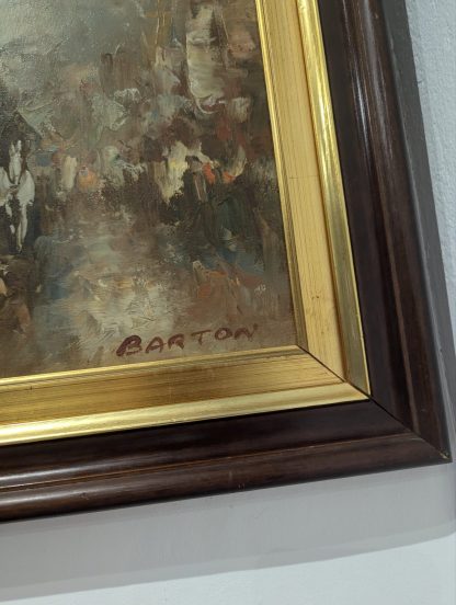"City Scene" Signed Edward Burton - Image 6