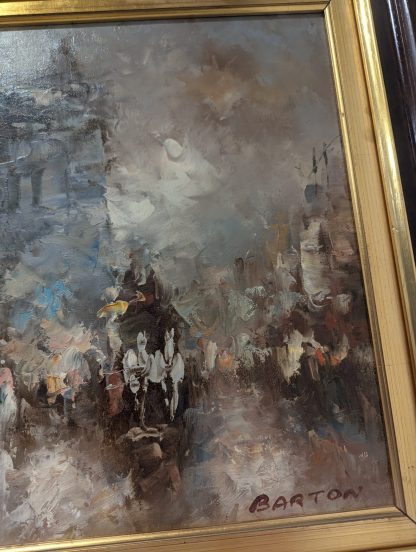"City Scene" Signed Edward Burton - Image 5