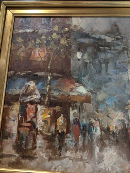 "City Scene" Signed Edward Burton - Image 4