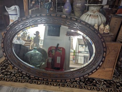 Oval Oak Mirror - Image 2