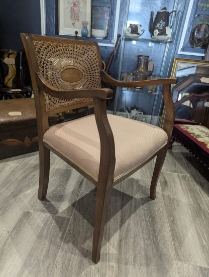 Bergere & Walnut Arm Chair - Image 2