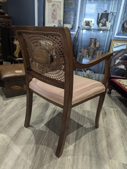 Bergere & Walnut Arm Chair - Image 4