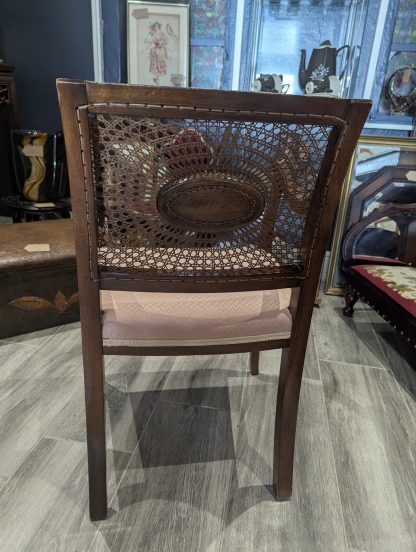 Bergere & Walnut Arm Chair - Image 5