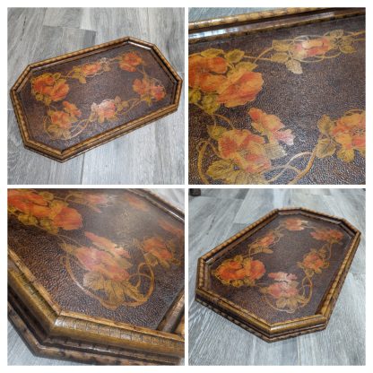 Pokerwork "Poppy" Tray