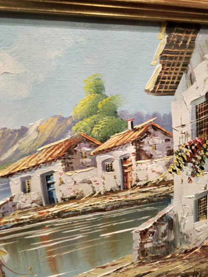 " Greek Coastal Scene" Signed Castor - Image 3
