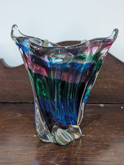 Iwatsu Hineri Glass Art Vase - Image 2